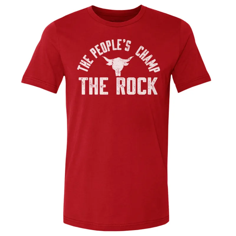 The Rock The People's Champ Logo WHT sold by 500 Level