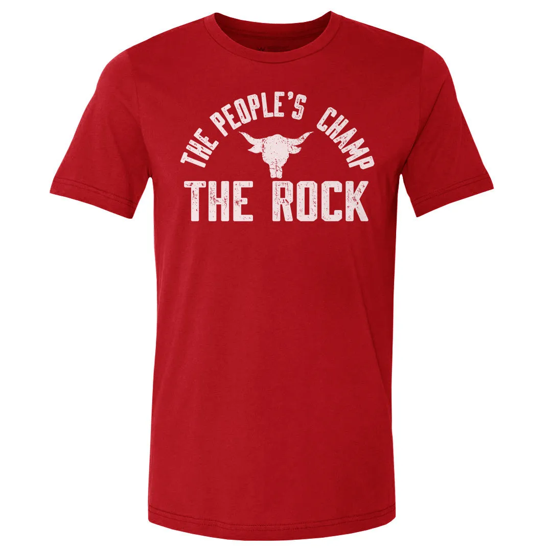 The Rock The People's Champ Logo WHT sold by 500 Level