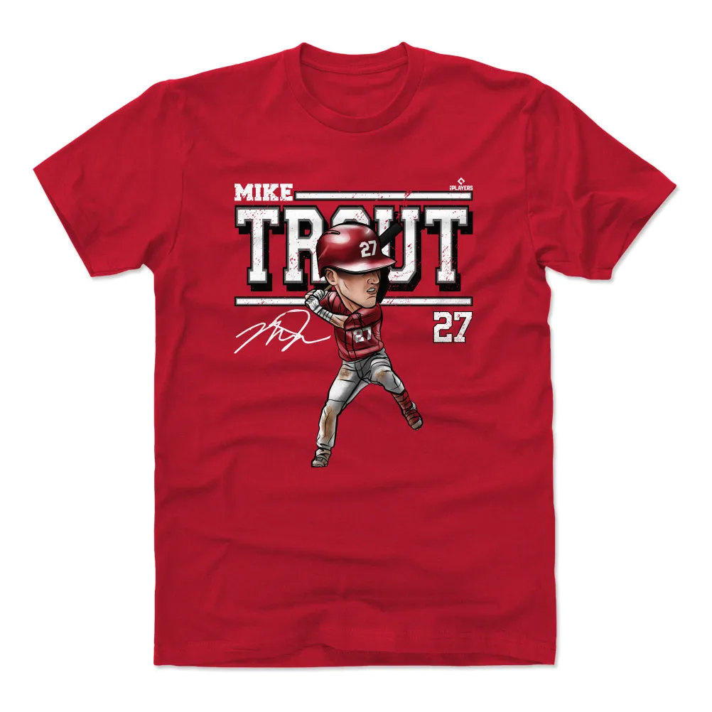 Mike Trout Cartoon WHT sold by 500 Level