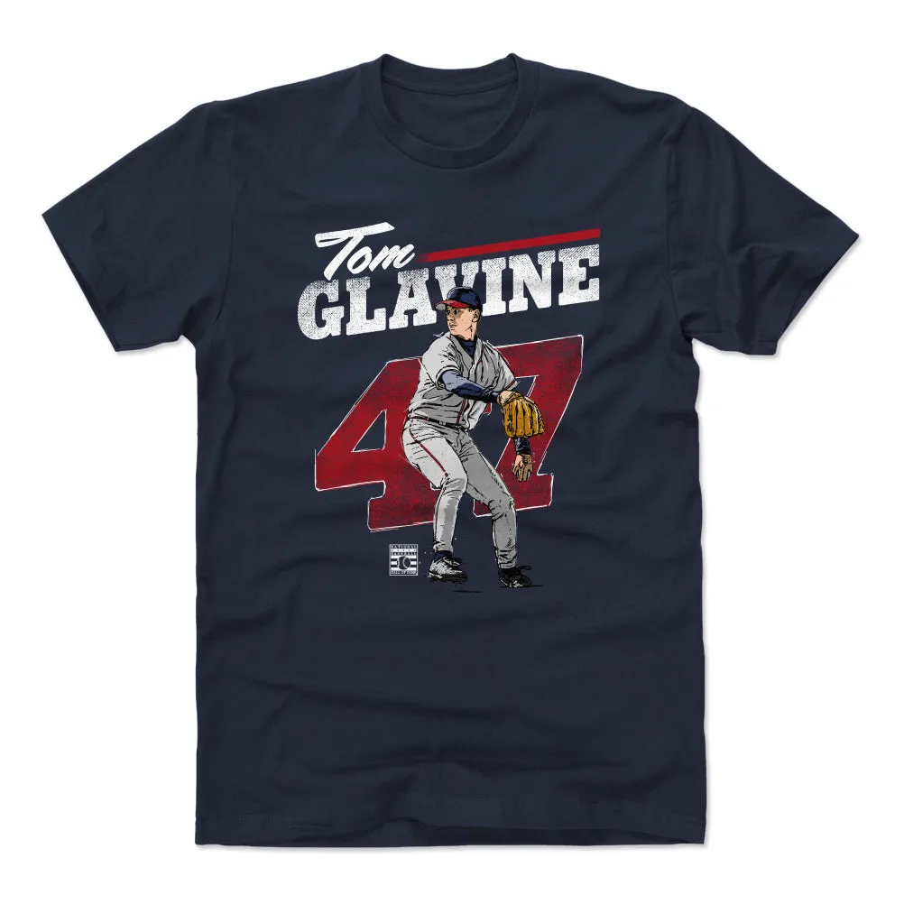 Tom Glavine Retro Grunge WHT sold by 500 Level
