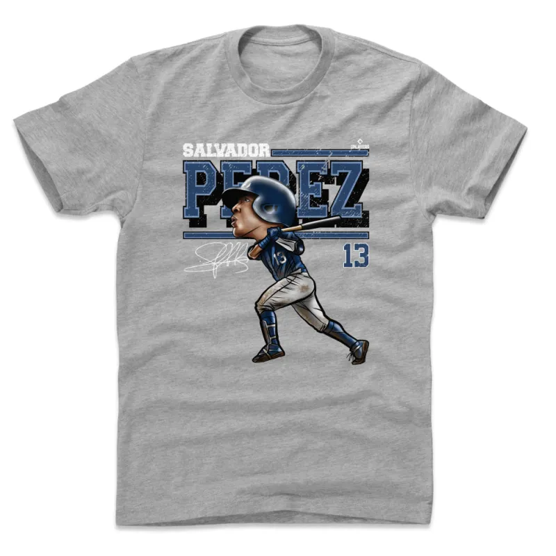 Salvador Perez Cartoon WHT sold by 500 Level