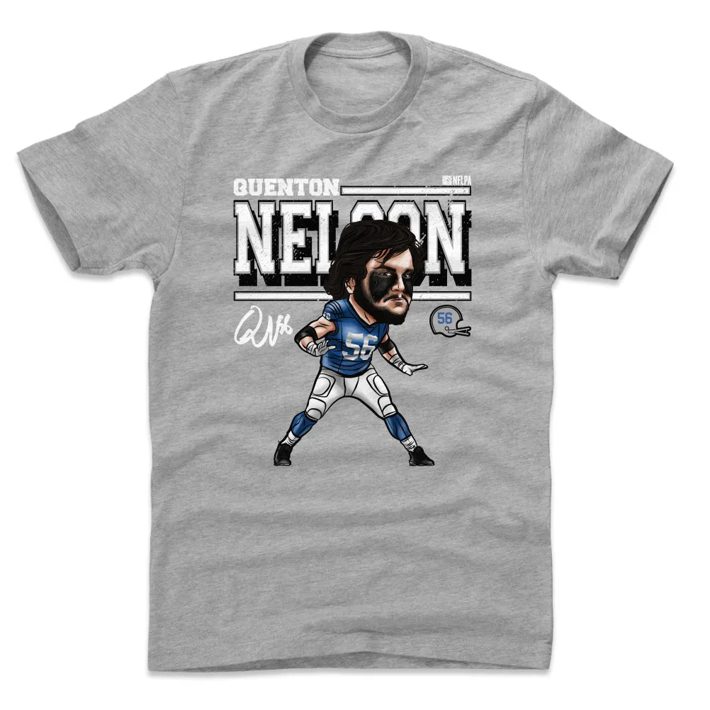 Quenton Nelson Cartoon WHT sold by 500 Level