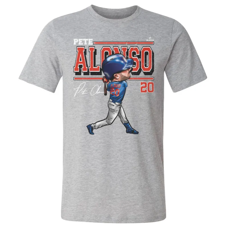 Pete Alonso Cartoon WHT sold by 500 Level