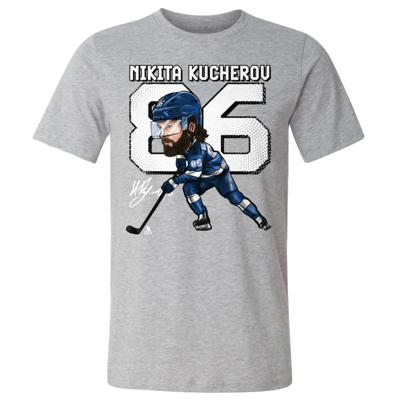 Nikita Kucherov Cartoon WHT sold by 500 Level