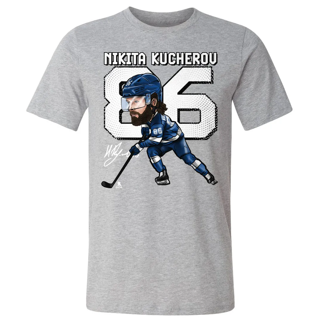 Nikita Kucherov Cartoon WHT sold by 500 Level