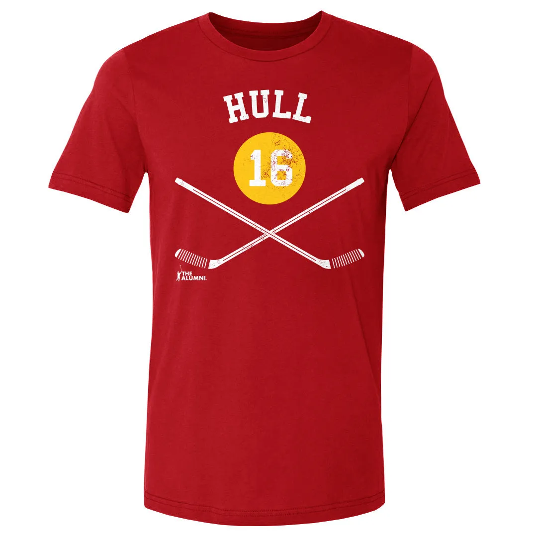 Brett Hull Calgary 16 Sticks WHT sold by 500 Level product image thumbnail 2