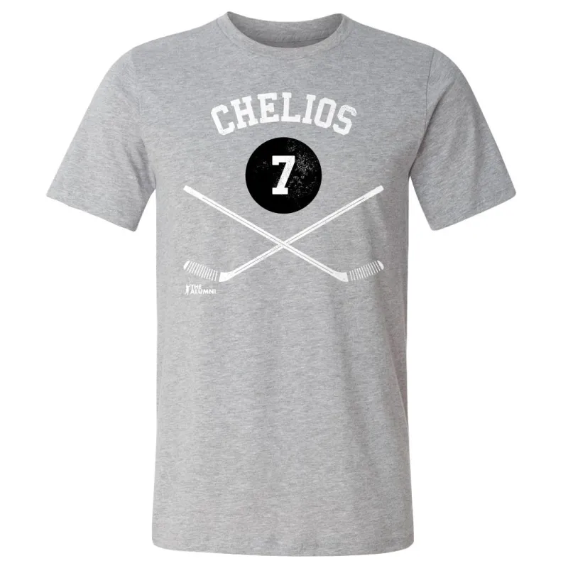 Chris Chelios Chicago 7 Sticks WHT made by 500 Level