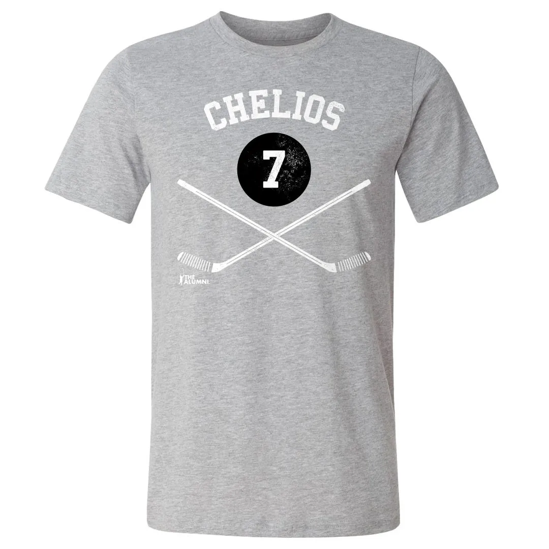 Chris Chelios Chicago 7 Sticks WHT sold by 500 Level