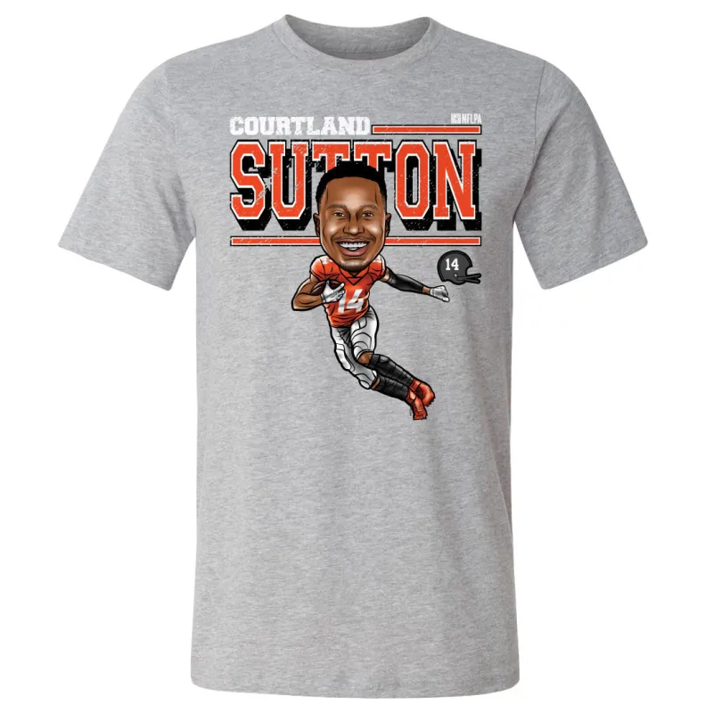 Courtland Sutton Cartoon WHT made by 500 Level