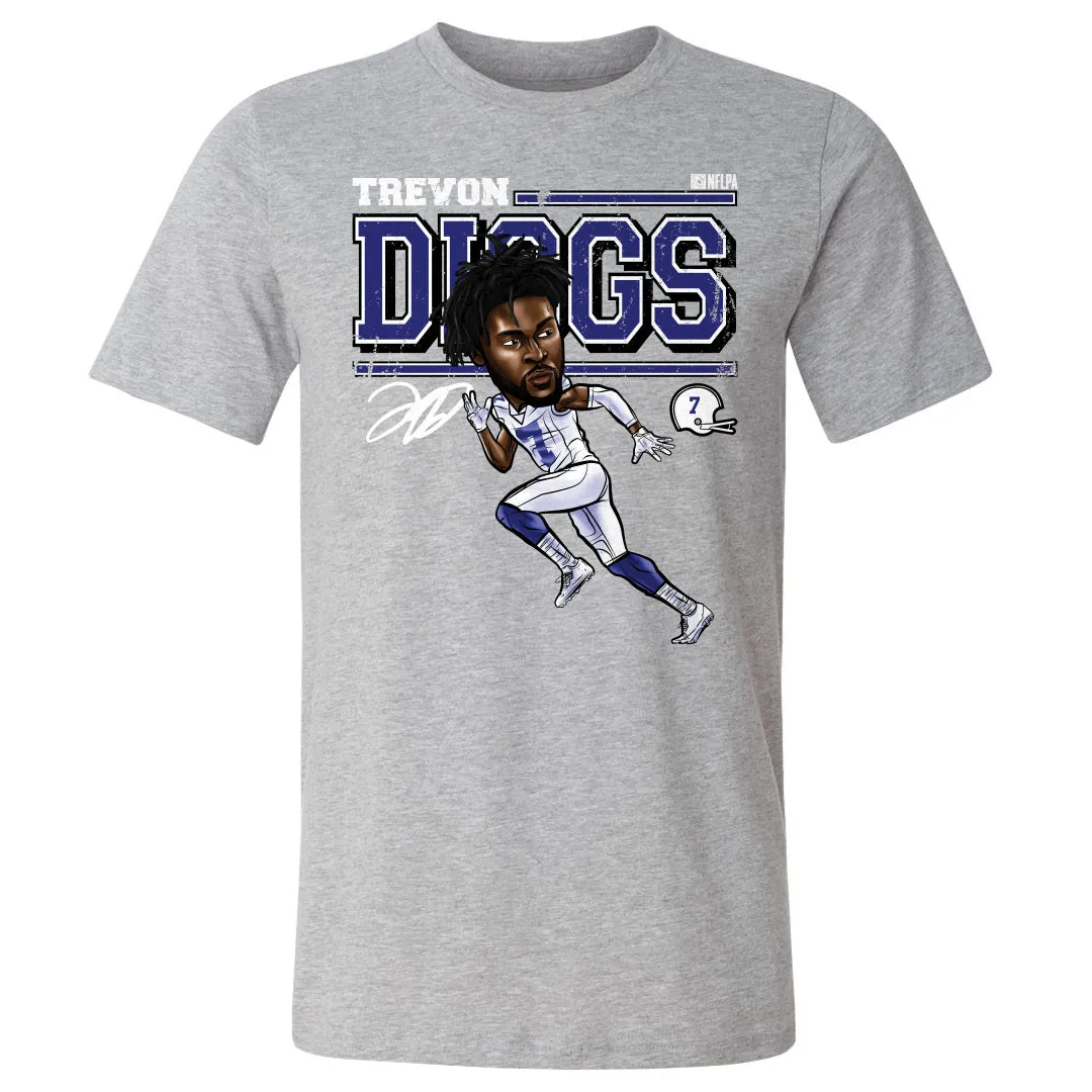 Trevon Diggs Dallas Cartoon WHT sold by 500 Level product image thumbnail 2