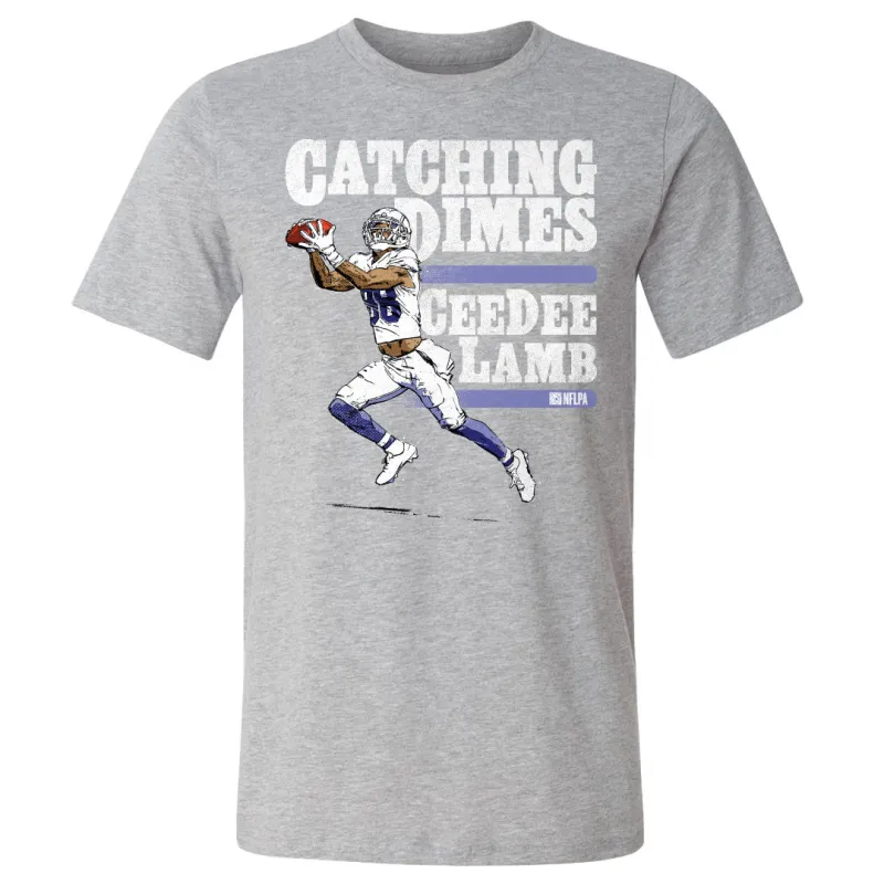 CeeDee Lamb Catching Dimes WHT sold by 500 Level