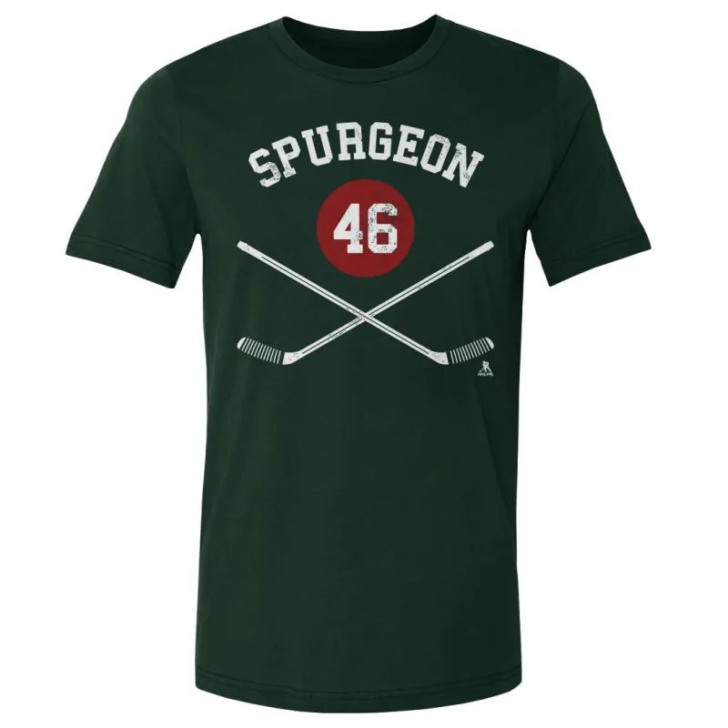 Jared Spurgeon Minnesota Sticks WHT sold by 500 Level