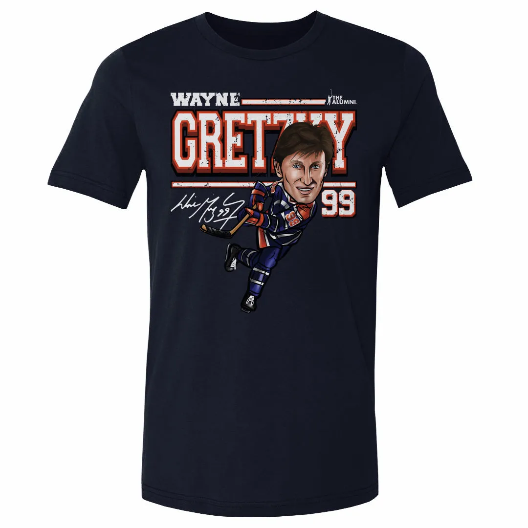 Wayne Gretzky Edmonton Cartoon WHT sold by 500 Level