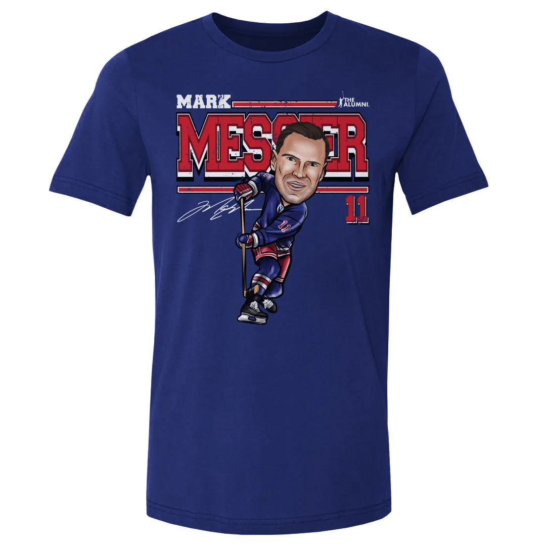 Mark Messier New York R Cartoon WHT sold by 500 Level