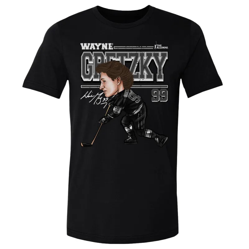 Wayne Gretzky Los Angeles Cartoon WHT sold by 500 Level