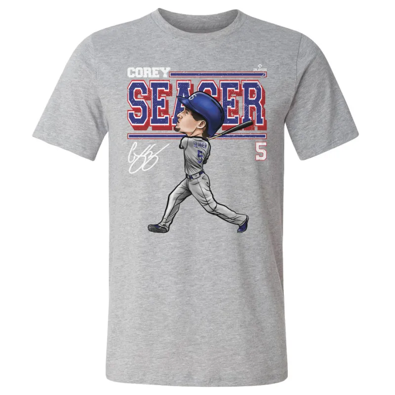 Corey Seager Texas Cartoon WHT sold by 500 Level