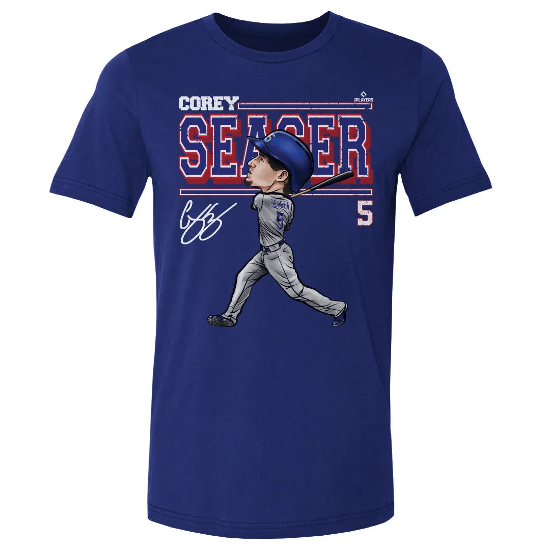 Corey Seager Texas Cartoon WHT sold by 500 Level product image thumbnail 2