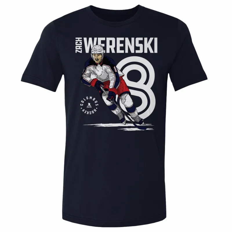 Zach Werenski Columbus Inline WHT sold by 500 Level