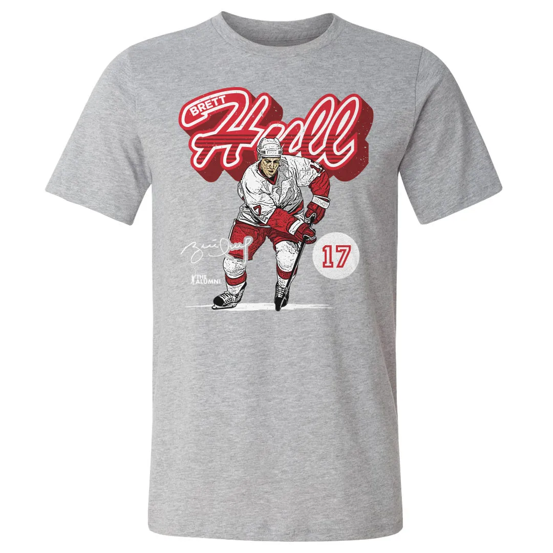 Brett Hull Detroit Retro Script WHT sold by 500 Level product image thumbnail 2