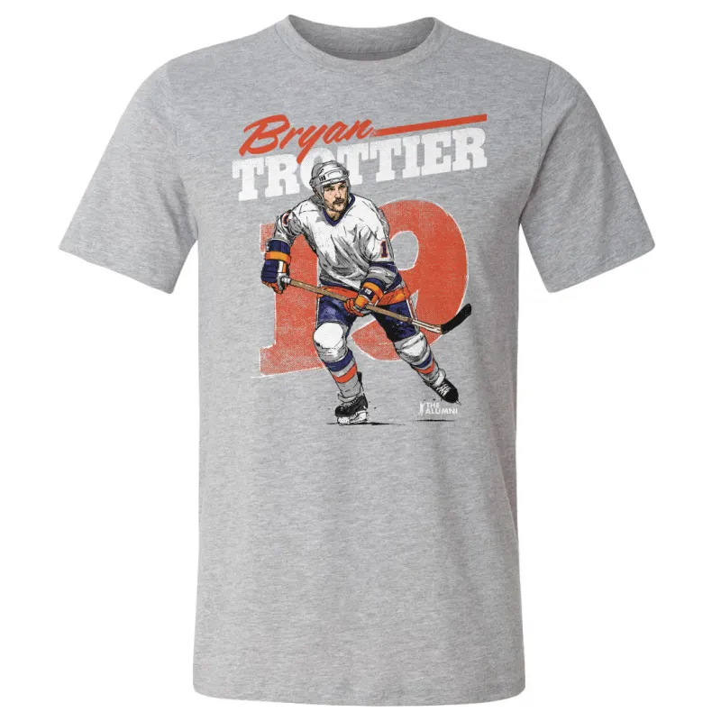 Bryan Trottier New York I Retro WHT sold by 500 Level