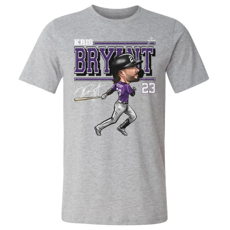 Kris Bryant Colorado Cartoon WHT sold by 500 Level