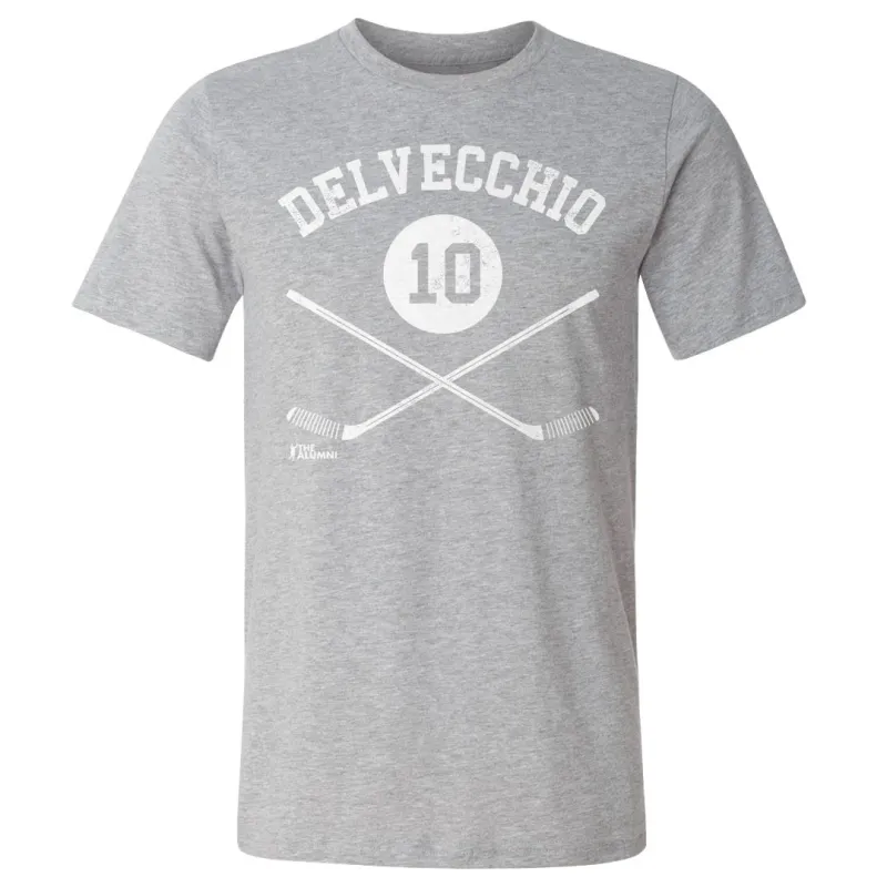 Alex Delvecchio Detroit 10 Sticks WHT sold by 500 Level