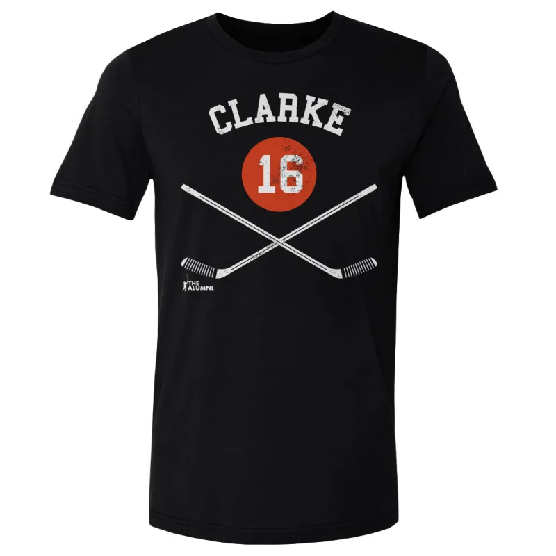 Bobby Clarke Philadelphia 16 Sticks WHT sold by 500 Level