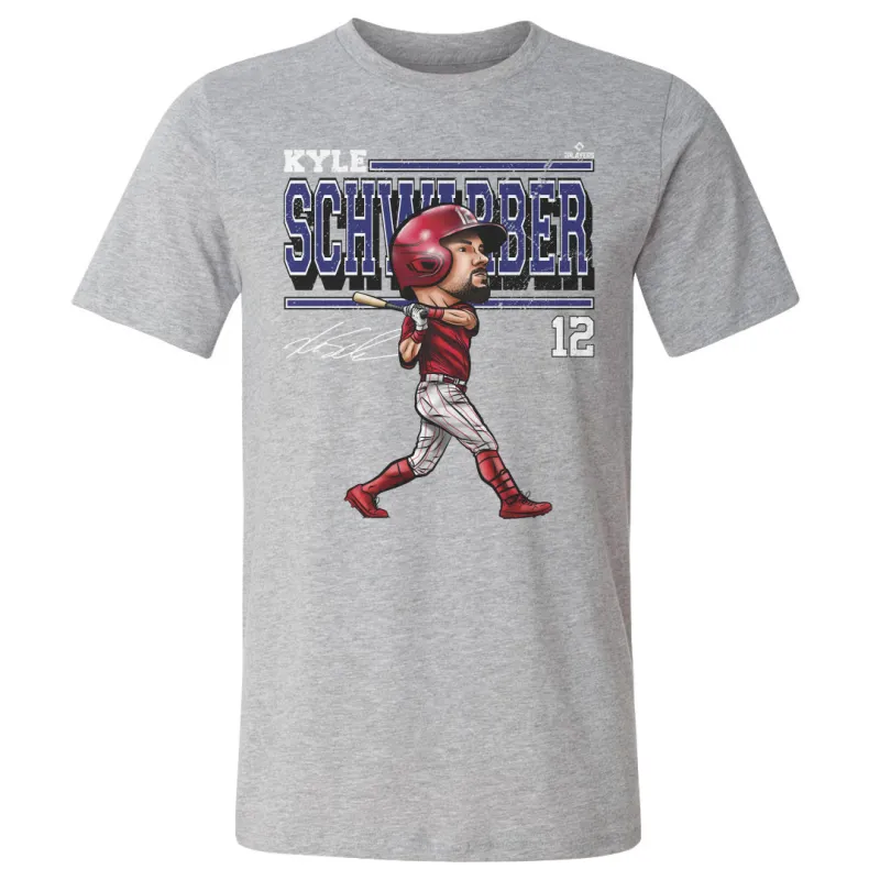 Kyle Schwarber Philadelphia Cartoon WHT sold by 500 Level