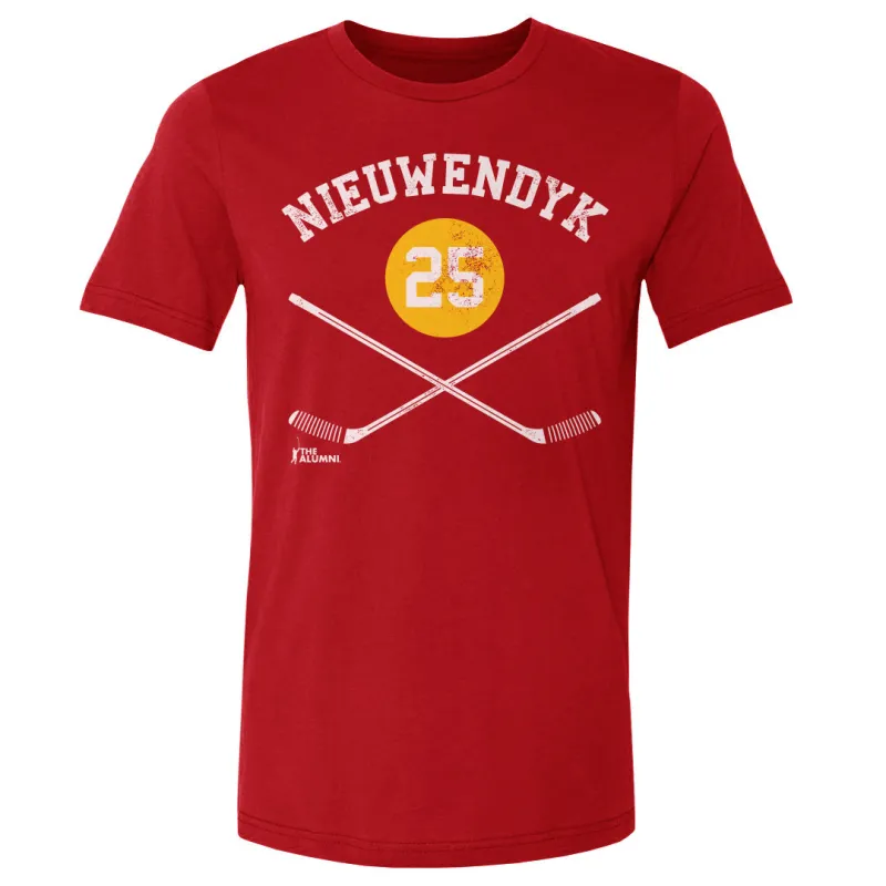Joe Nieuwendyk Calgary 25 Sticks WHT sold by 500 Level