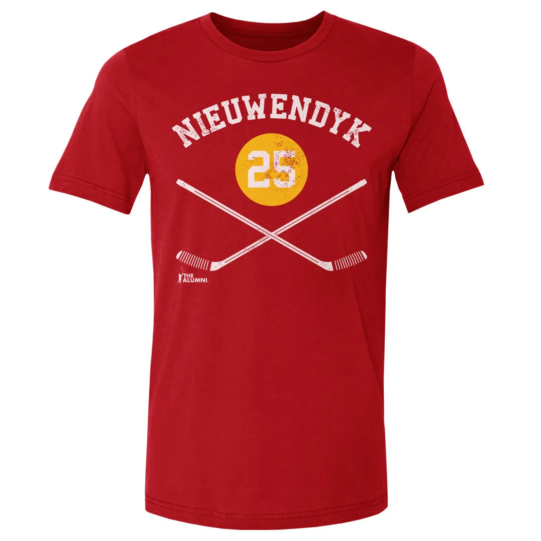 Joe Nieuwendyk Calgary 25 Sticks WHT sold by 500 Level