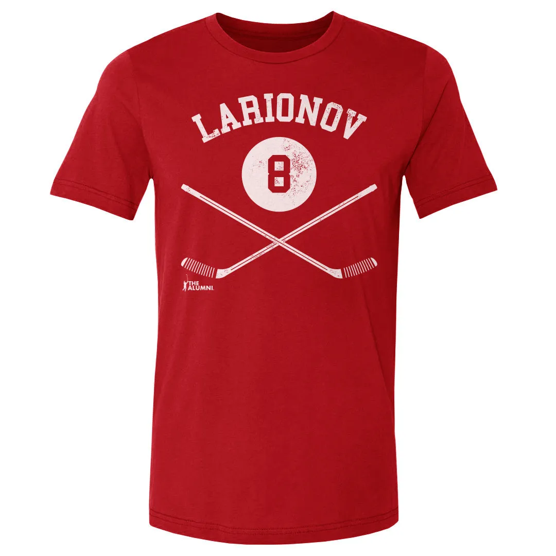 Igor Larionov Detroit 8 Sticks WHT sold by 500 Level