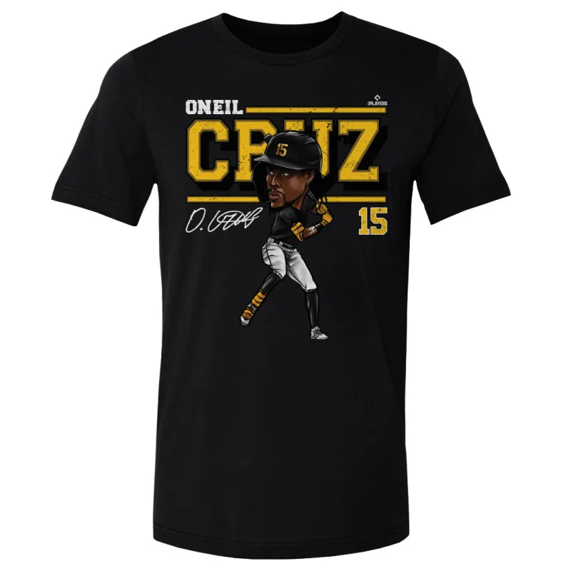 Oneil Cruz Pittsburgh Cartoon WHT sold by 500 Level