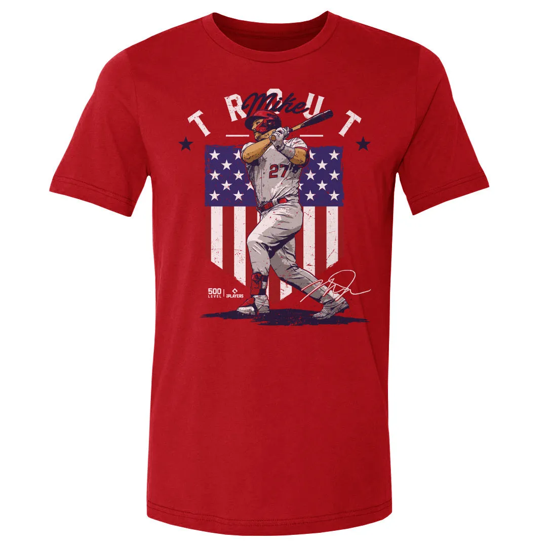 Mike Trout Los Angeles A Country Flag WHT sold by 500 Level product image thumbnail 2