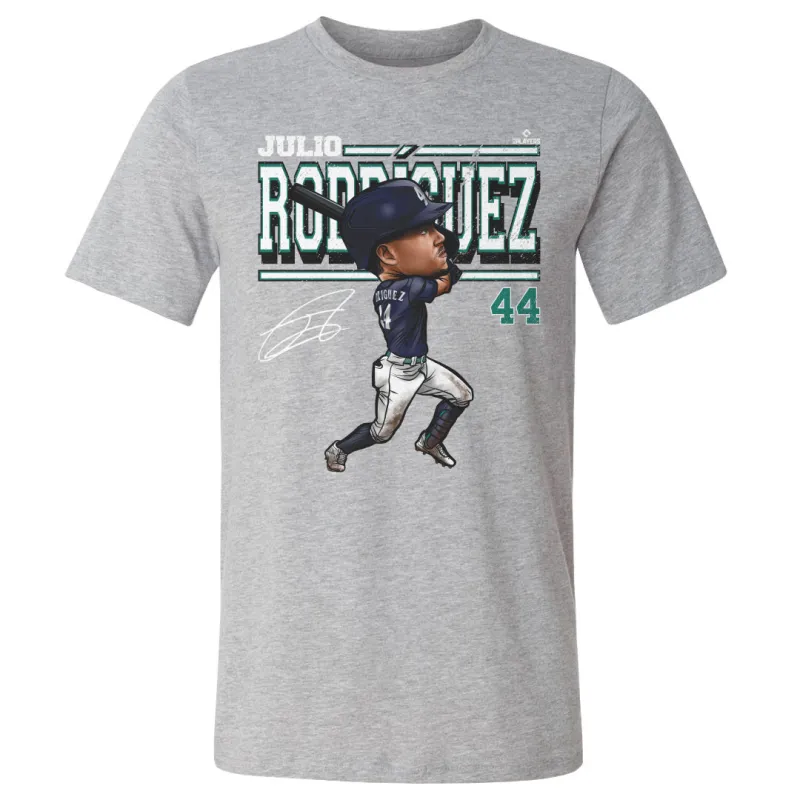 Julio Rodriguez Seattle Cartoon WHT sold by 500 Level