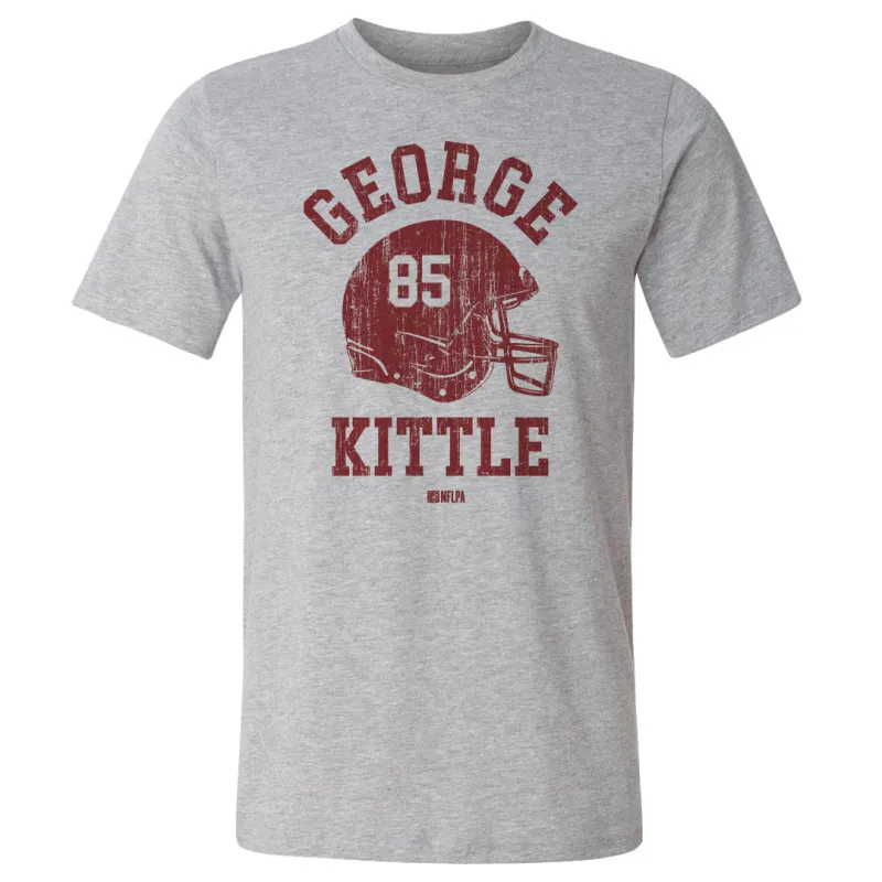 George Kittle San Francisco Helmet Font sold by 500 Level