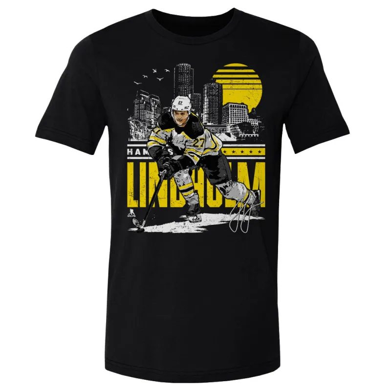 Hampus Lindholm Boston Skyline City WHT sold by 500 Level