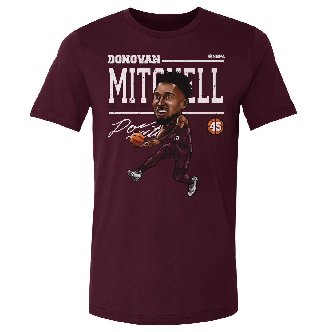 Donovan Mitchell Cleveland Cartoon WHT sold by 500 Level