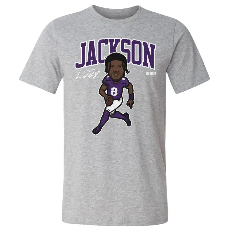 Lamar Jackson Baltimore Toon WHT sold by 500 Level