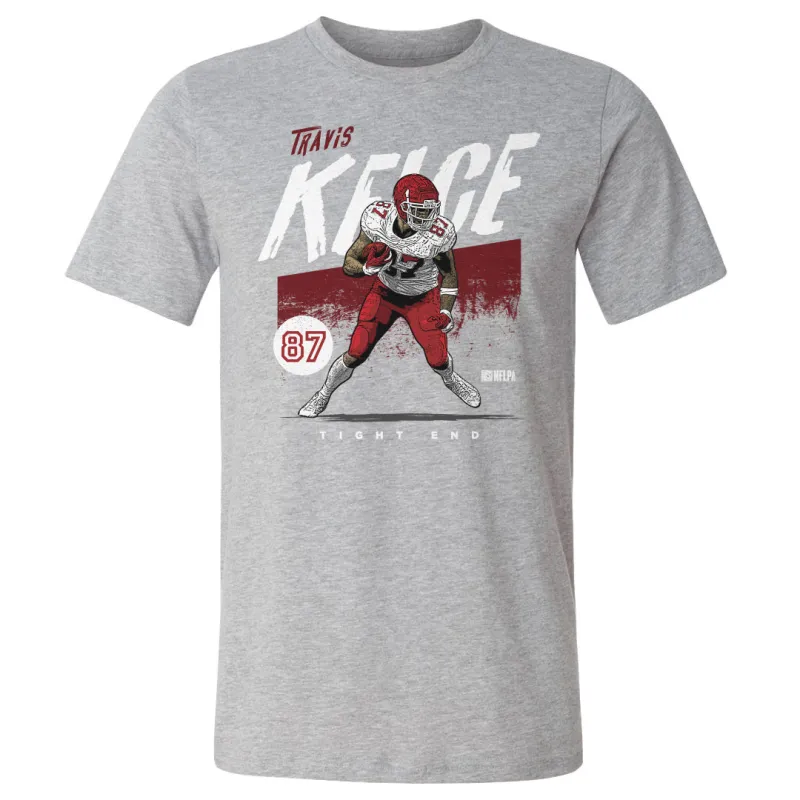 Travis Kelce Kansas City Grunge WHT sold by 500 Level