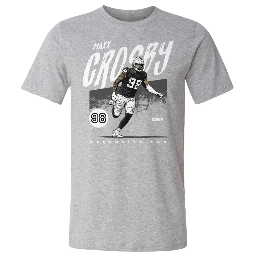 Maxx Crosby Las Vegas Grunge WHT sold by 500 Level