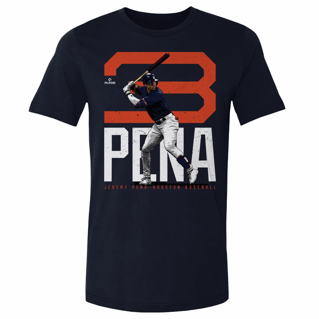 Jeremy Pena Houston Bold Number WHT sold by 500 Level product image thumbnail 2