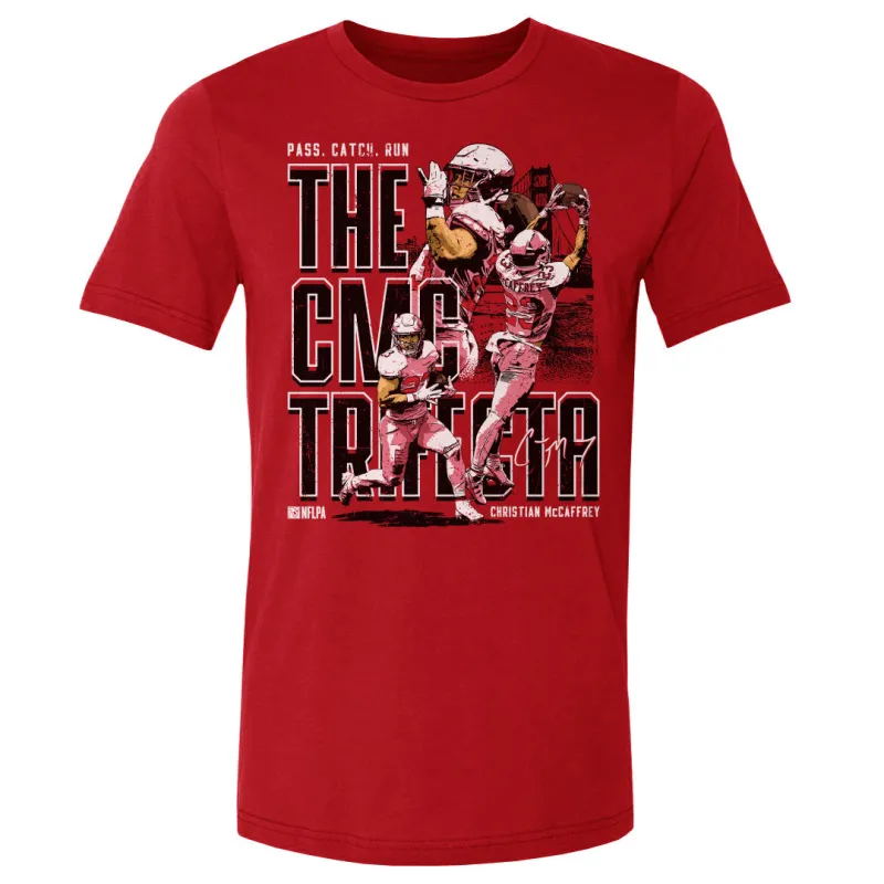 Christian McCaffrey San Francisco Trifecta WHT sold by 500 Level