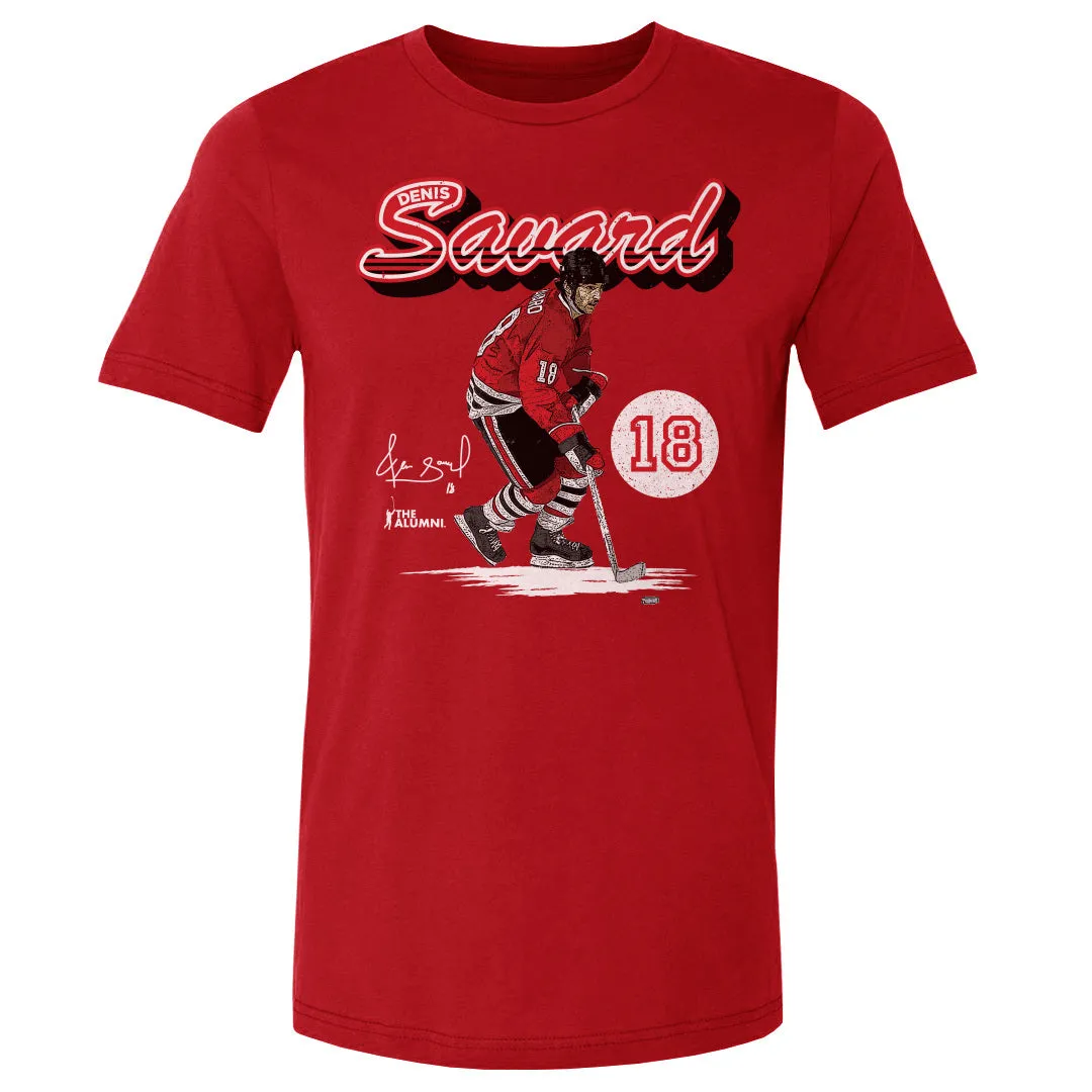 Denis Savard Chicago Retro Script WHT sold by 500 Level product image thumbnail 2