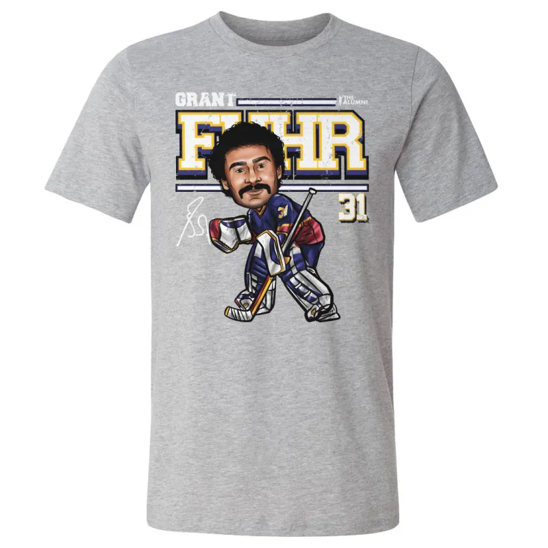 Grant Fuhr St. Louis Cartoon WHT sold by 500 Level