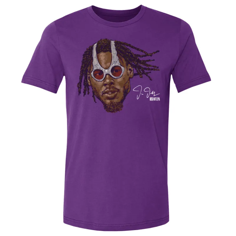 Justin Jefferson Minnesota Spy Glasses Portrait WHT sold by 500 Level