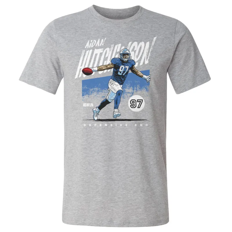 Aidan Hutchinson Detroit Grunge WHT sold by 500 Level