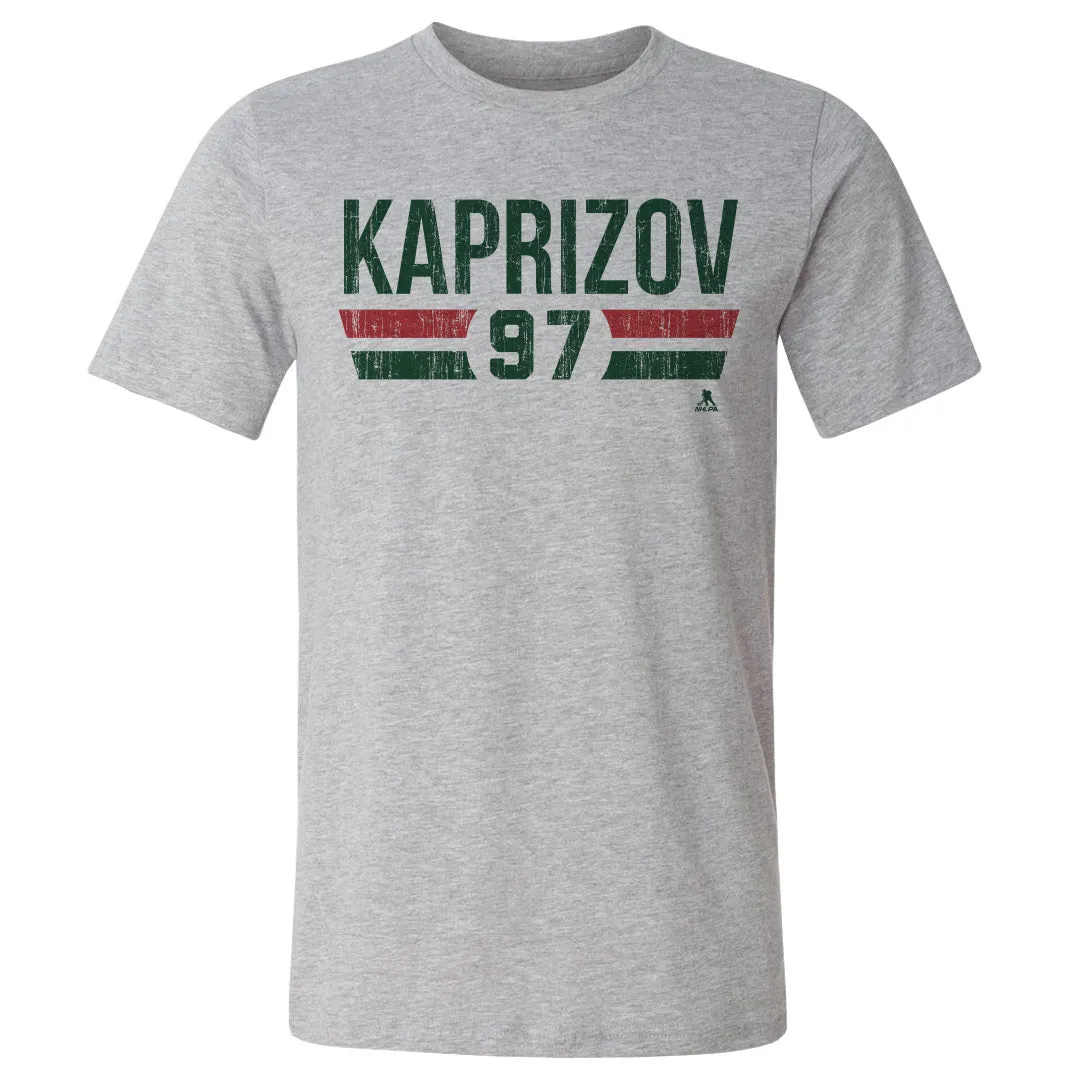 Kirill Kaprizov Minnesota Font sold by 500 Level