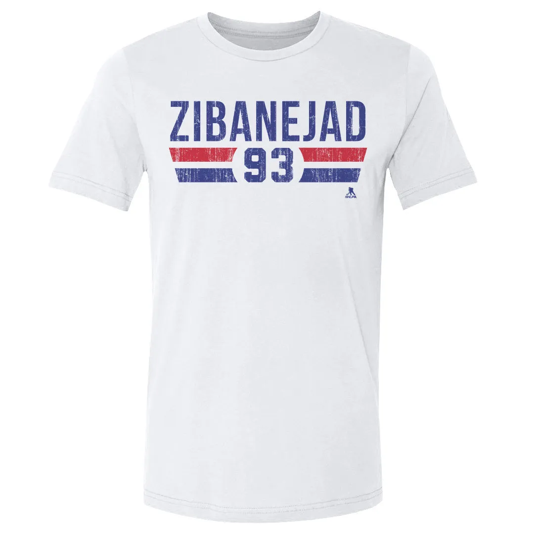 Mika Zibanejad New York R Font sold by 500 Level