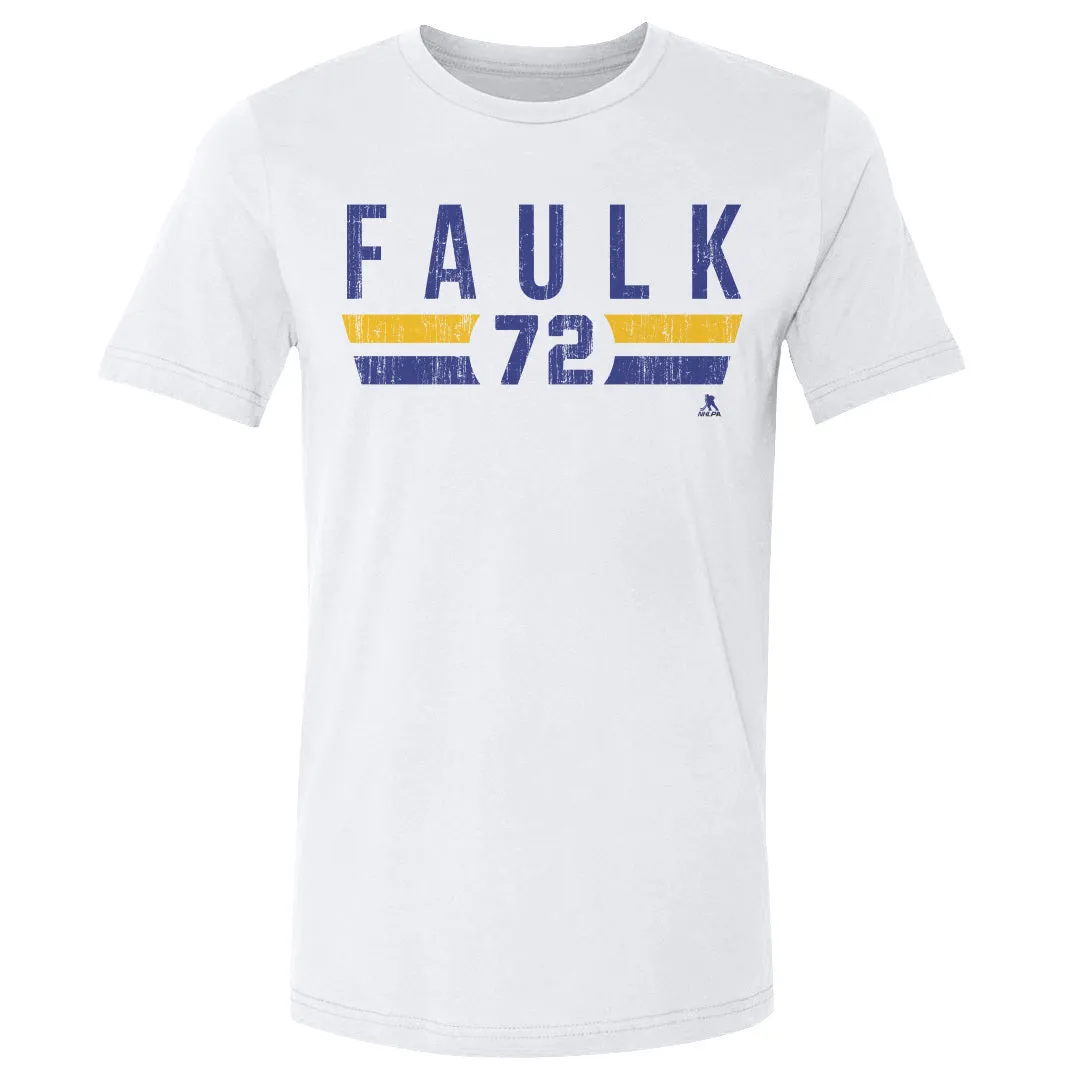 Justin Faulk St. Louis Font sold by 500 Level