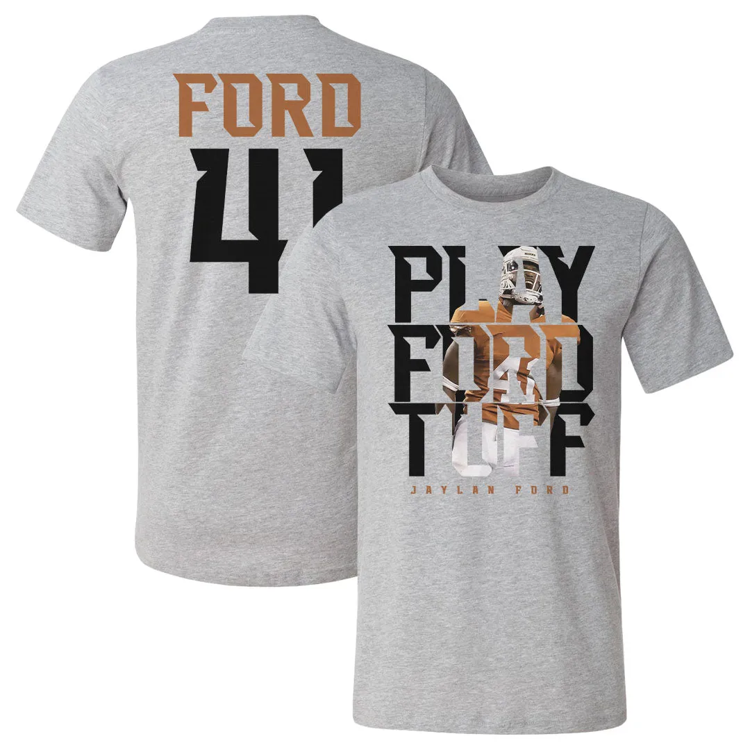Jaylan Ford College Ford Tuff Front & Back WHT sold by 500 Level